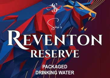 Siri's Reventon Reserve Packaged Drinking Water Device mark 7615678 Trademark