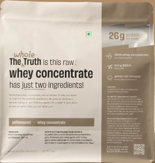 The Whole Truth Is This Raw Whey Concentrate Has Just Two Ingredients! (device) Device mark 7620081 Trademark