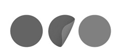 Device Of Three Circles With The Middle Circle Being Folded Device mark 7625992 Trademark