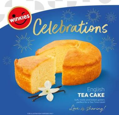 Winkies Celebrations (label) Device mark 7627937 Trademark
