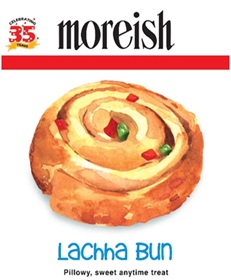 Moreish Lachha Bun Device mark 7636112 Trademark