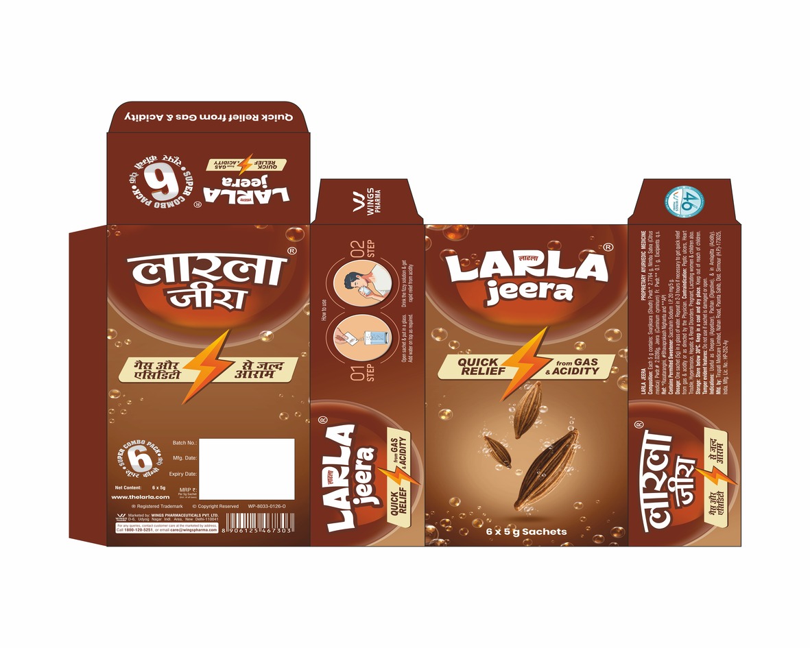 Larla Jeera Device mark 7638383 Trademark
