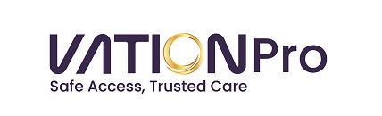 Vation Pro With Tagline Safe Access, Trusted Care Device mark 7640073 Trademark