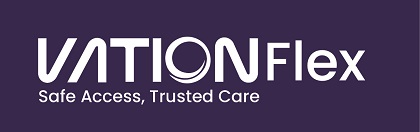 Vation Flex With Tagline Safe Access, Trusted Care Device mark 7640077 Trademark