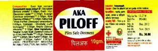 Aka Piloff (label) Device mark 2703261 Trademark