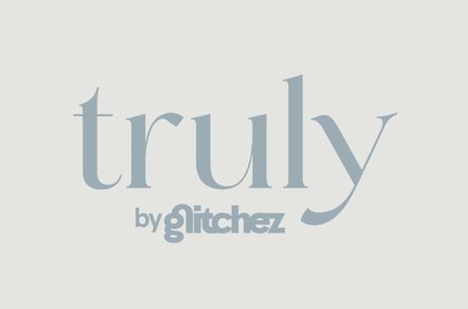 Truly By Glitchez With Grey Background (logo And Device) Device mark 7692559 Trademark