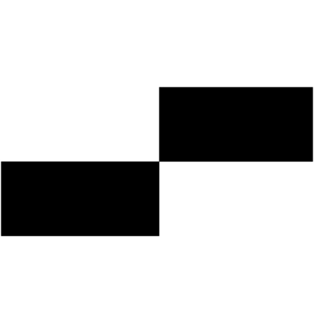 Stylised Abstract Geometric Pattern Of Interlinked Rectangles In Black On A White Background. Device mark 7701579 Trademark