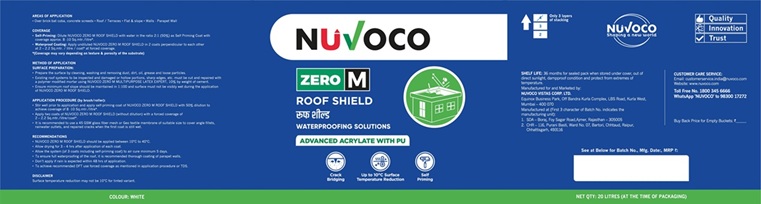 Nuvoco Zero M Roof Shield Device mark 7720112 Trademark