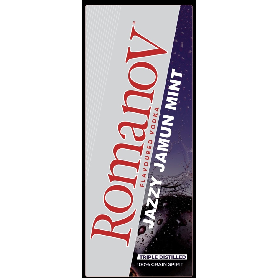 Romanov Jazzy Jamun Mint (label) Device mark 7727097 Trademark