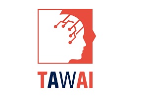 Mark Consists Of Word ‘tawai’ Along With A Stylized Device Of A Human Face Integrated With Electronic Circuit Elements Device mark 7727912 Trademark