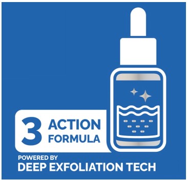 3-action Formula Powered By Deep Exfoliation Technology Device mark 7733356 Trademark