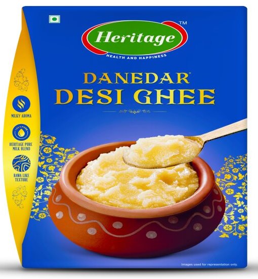 Heritage Danedar Desi Ghee Device mark 7733956 Trademark