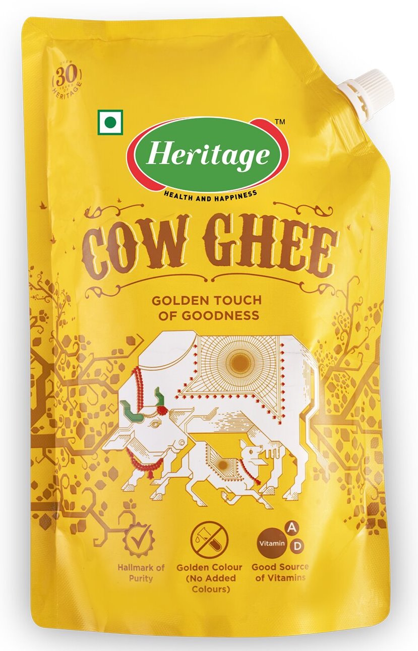 Heritage Cow Ghee (spout Pack) Device mark 7733981 Trademark