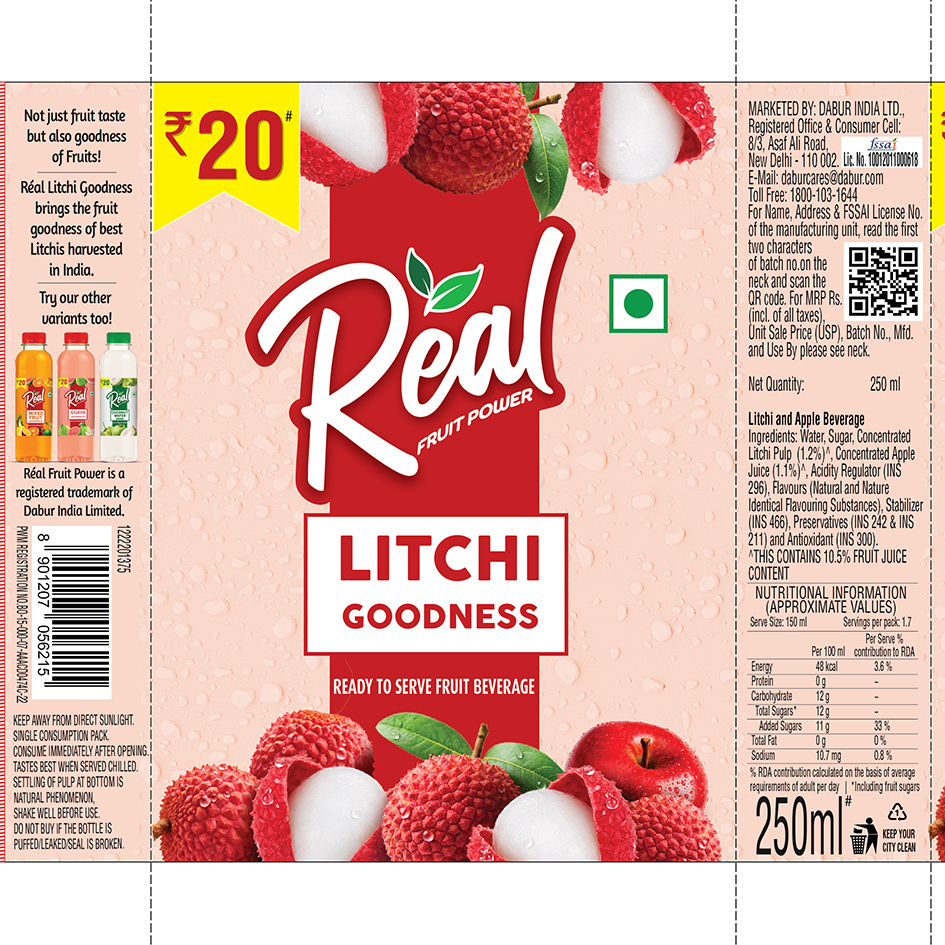 Real Fruit Power Litchi Goodness Device mark 7738366 Trademark