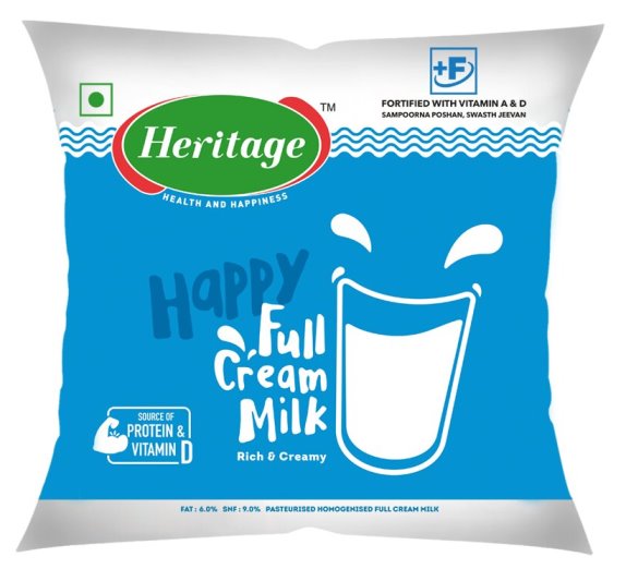 Heritage 'happy Full Cream Milk' Device mark 7741115 Trademark