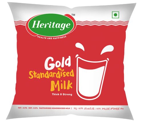 Heritage 'gold Standardised Milk' Device mark 7741414 Trademark