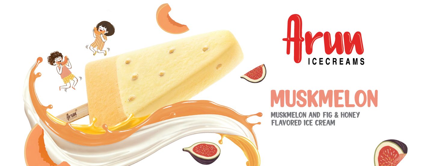 Arun Icecreams Muskmelon Muskmelon And Fig & Honey Flavored Ice Cream Device mark 7746936 Trademark
