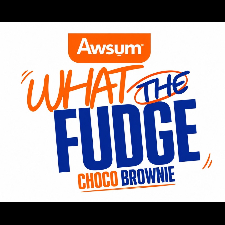 Awsum What The Fudge Choco Brownie Device mark 7750011 Trademark