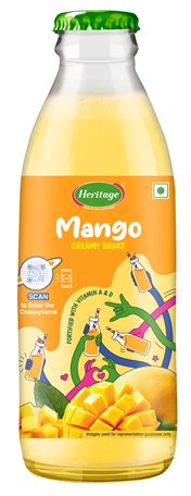 Heritage 'mango Creamy Shake' Device mark 7783105 Trademark