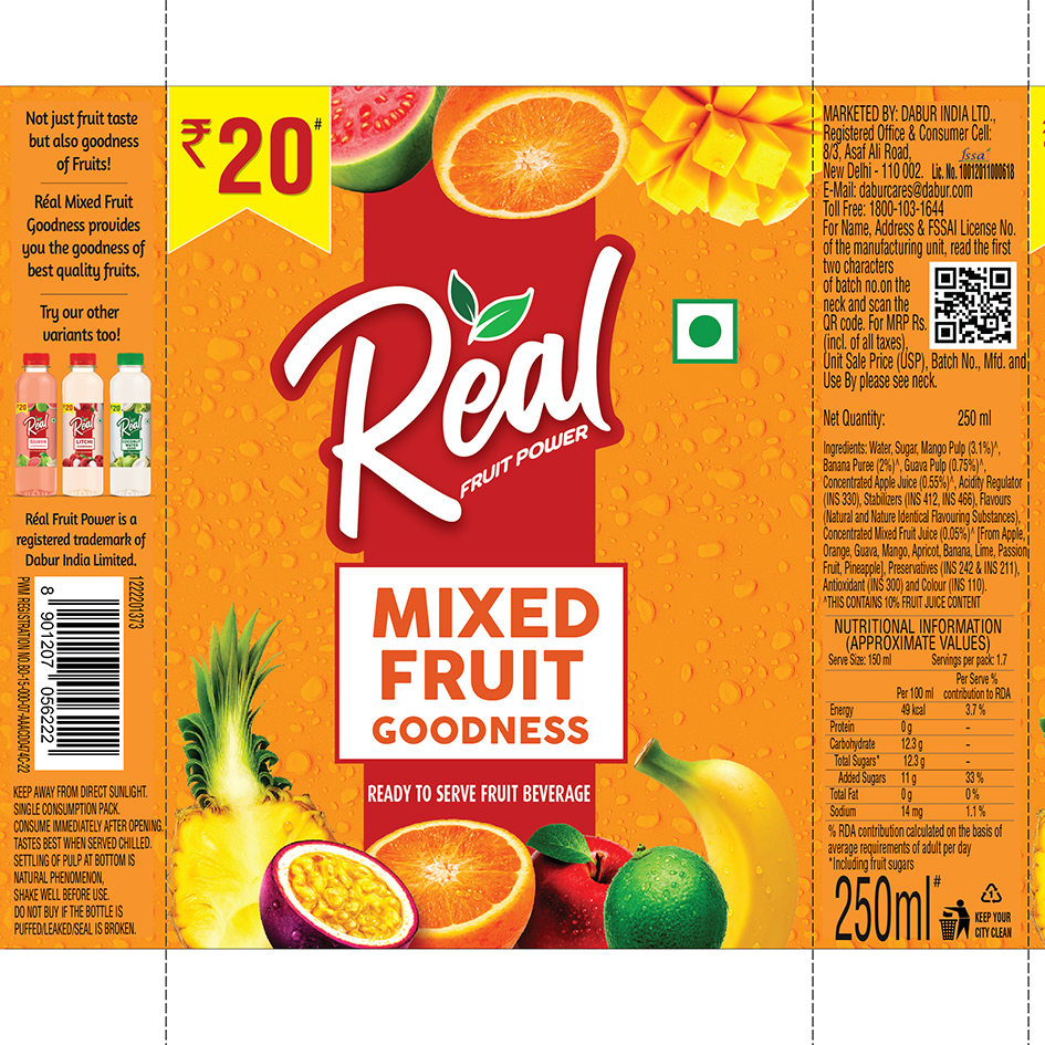 Real Fruit Power Mixed Fruit Goodness Device mark 7798111 Trademark