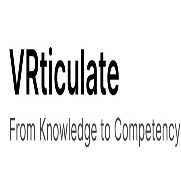 Device Mark Comprising Word "vrticulate" Tagline "from Knowledge To Competency" Device mark 7798412 Trademark