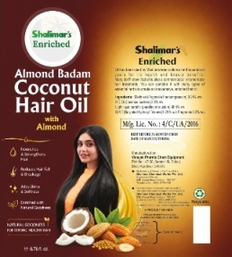 Shalimar’s Enriched Almond Badam Coconut Hair Oil (label) Device mark 7867052 Trademark