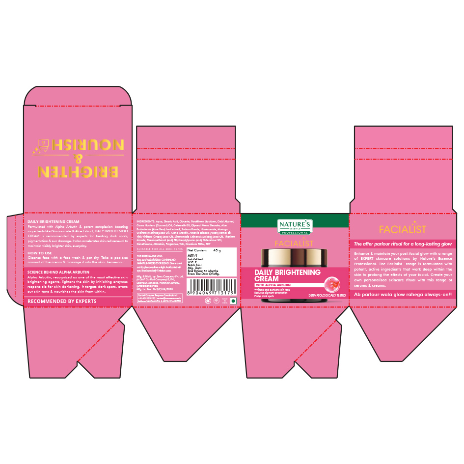 Nature Essence Professional Facialist Daily Brightening Cream Device mark 7873261 Trademark
