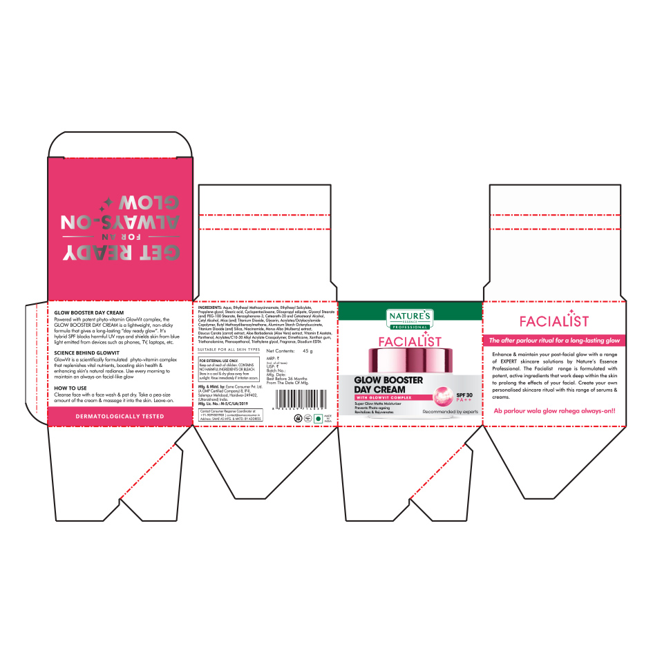 Nature Essence Professional Facialist Glow Booster Day Cream Device mark 7873904 Trademark