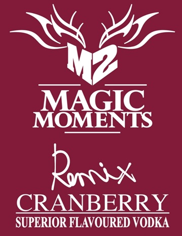 M2 Magic Moments Remix Cranberry Superior Flavoured Vodka Device mark 7874061 Trademark