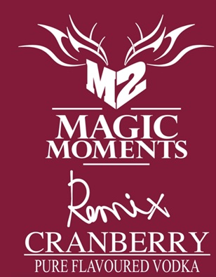 M2 Magic Moments Remix Cranberry Pure Flavoured Vodka Device mark 7892924 Trademark