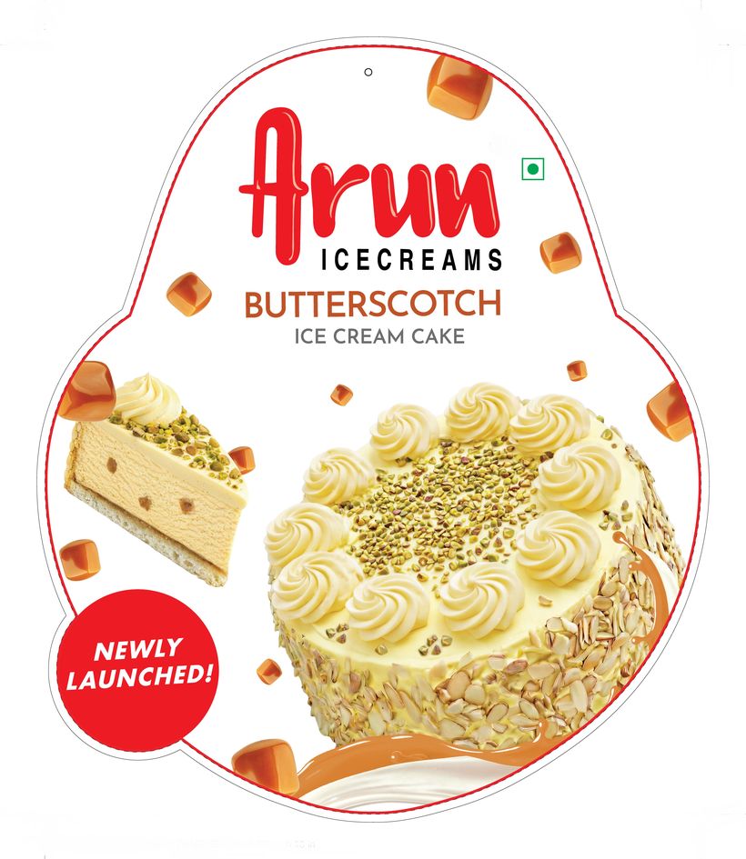 Arun Icecreams Butterscotch Ice Cream Cake Device mark 7915789 Trademark
