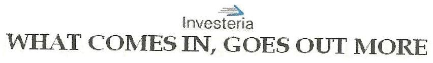 Investeria What Comes In, Goes Out More Device mark 2369720 Trademark