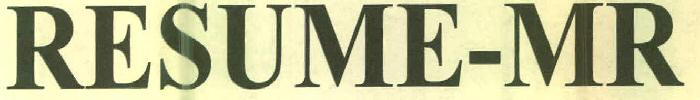 Resume-mr Device mark 2707732 Trademark