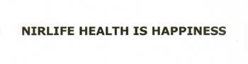 Nirlife Health Is Happiness Device mark 2027436 Trademark