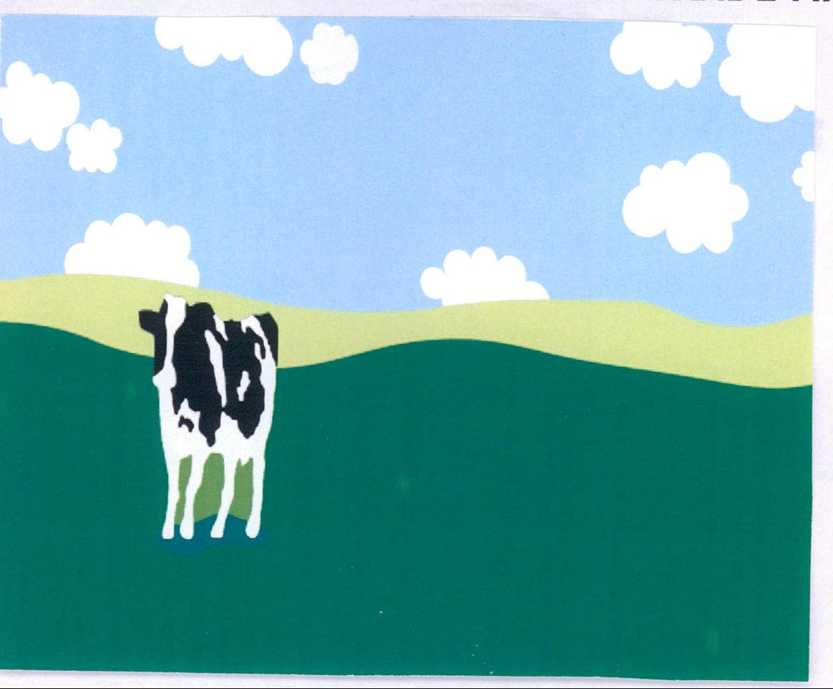 Cow And Pasture Device (label) Device mark 2082537 Trademark