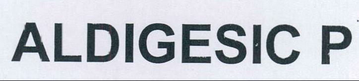 Aldigesic P Device mark 2160923 Trademark
