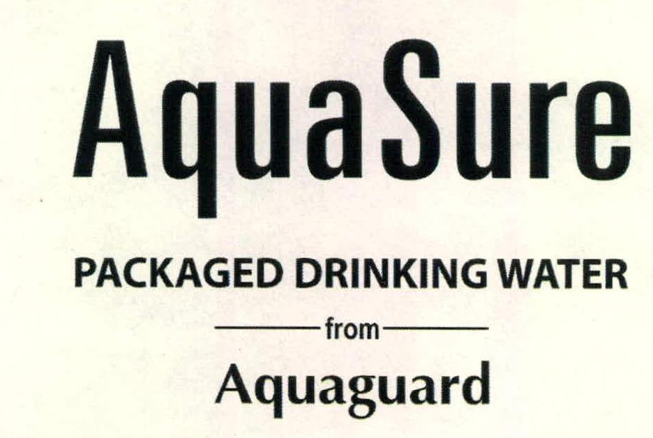 Aqua Sure Packaged Drinking Water Device mark 2209273 Trademark