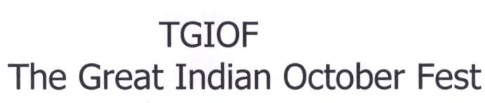 Tgiof The Great Indian October Fest Device mark 2202941 Trademark