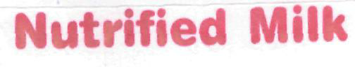 Nutrified Milk (label) Device mark 2282915 Trademark