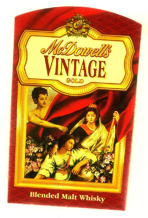 Mcdowells Vintage Gold Device mark 2775104 Trademark