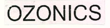 Ozonics Device mark 2217245 Trademark