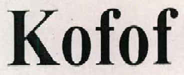 Kofof Device mark 2292464 Trademark