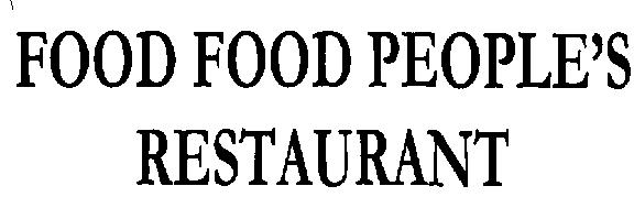 Food Food People's Restaurant (device) Device mark 2302605 Trademark