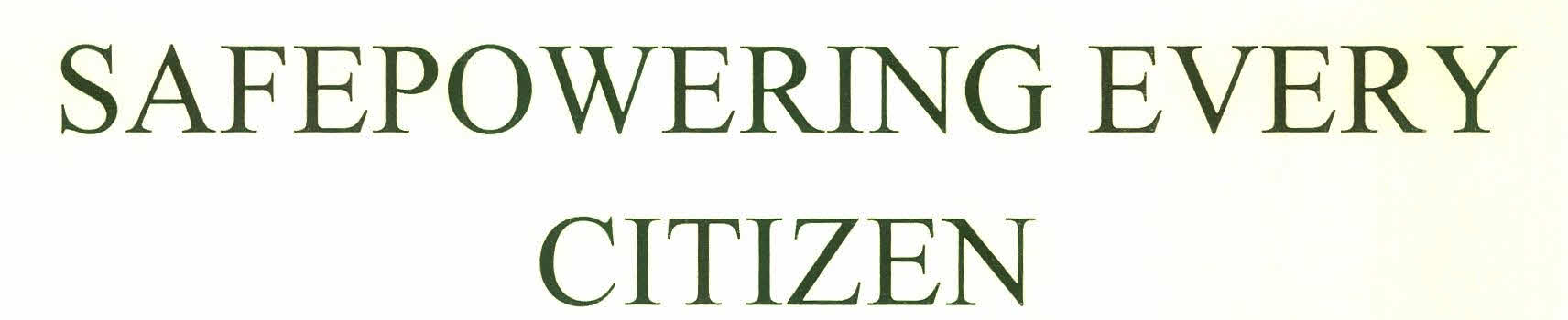 Safepowering Every Citizen Device mark 2939110 Trademark