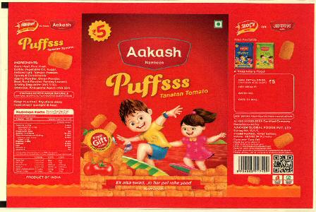 Aakash Namkeen Puffsss Device mark 2722805 Trademark