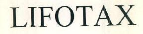Lifotax Device mark 2908582 Trademark