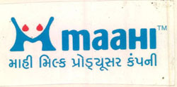 M Logo Maahi With Word Maahi Milk Producer Company Device mark 2502106 Trademark