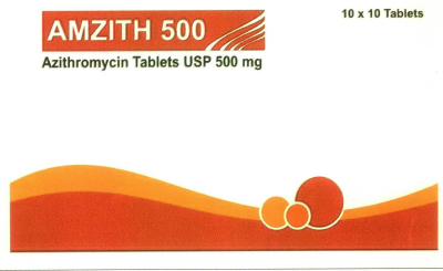 Amzith 500 Azithromycin Tablets Usp 500 Mg Device mark 2908763 Trademark