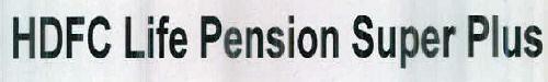Hdfc Life Pension Super Plus Device mark 2429203 Trademark