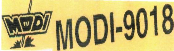 Modi-9018 (label) Device mark 2234168 Trademark